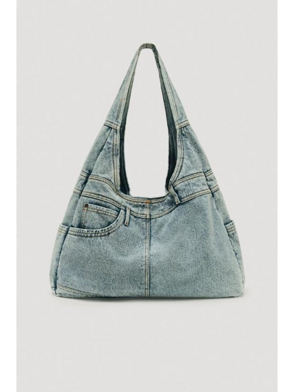 ZARA LIMITED EDITION MAXI DENIM BAG - Picture 4 of 6